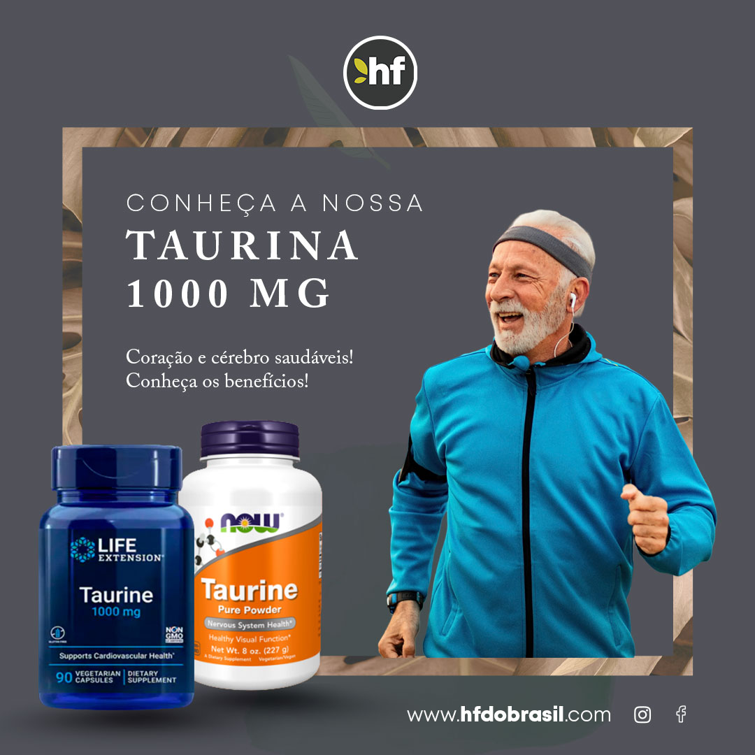 Taurina 100 mg HF do Brasil