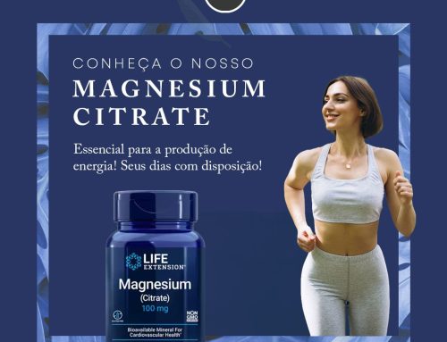 Magnesium Citrate – Essencial para a produção de energia! Seus dias com disposição!