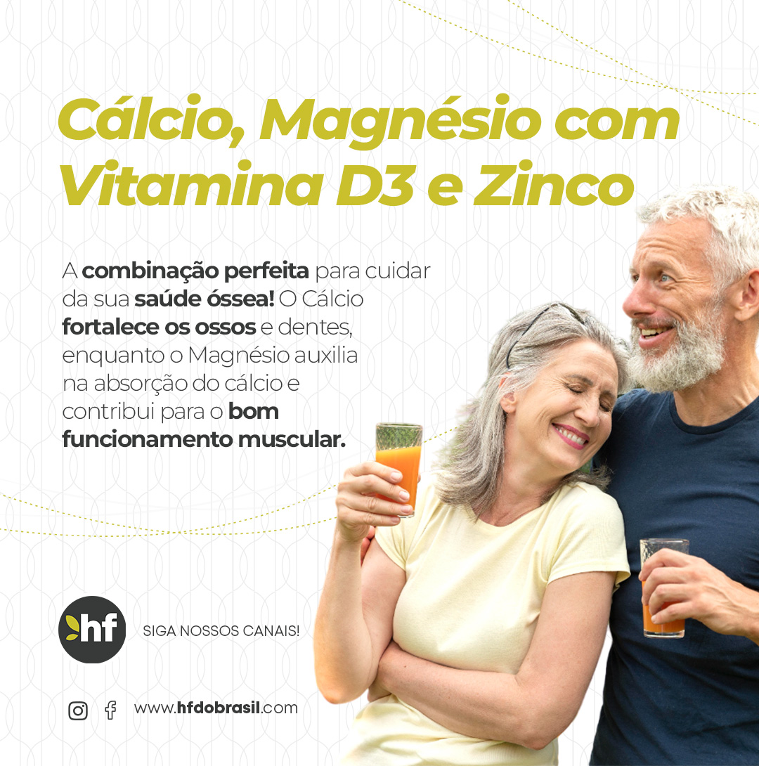 Cálcio, Magnésio com Vitamina D3 e Zinco